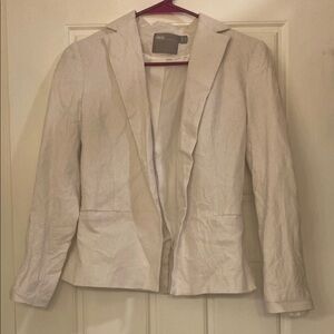 Elegant Cream Linen Blazer by ASOS